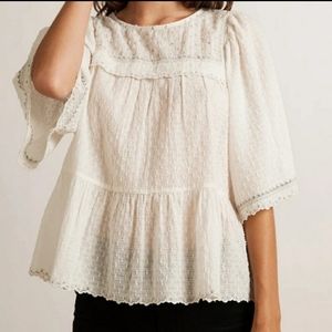 NWT VELVET RAINA SWISS DOT TOP SZ MED